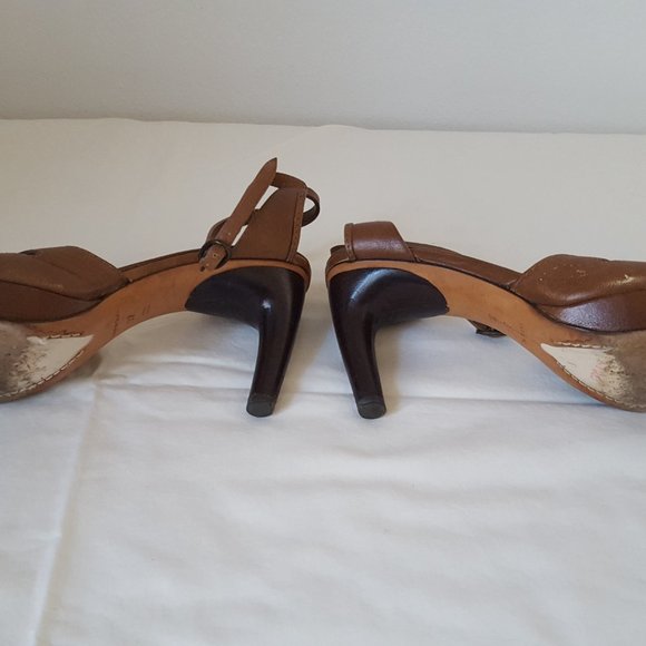 Costume National Light Brown Sandals; Size 7; Mini - Picture 4 of 4